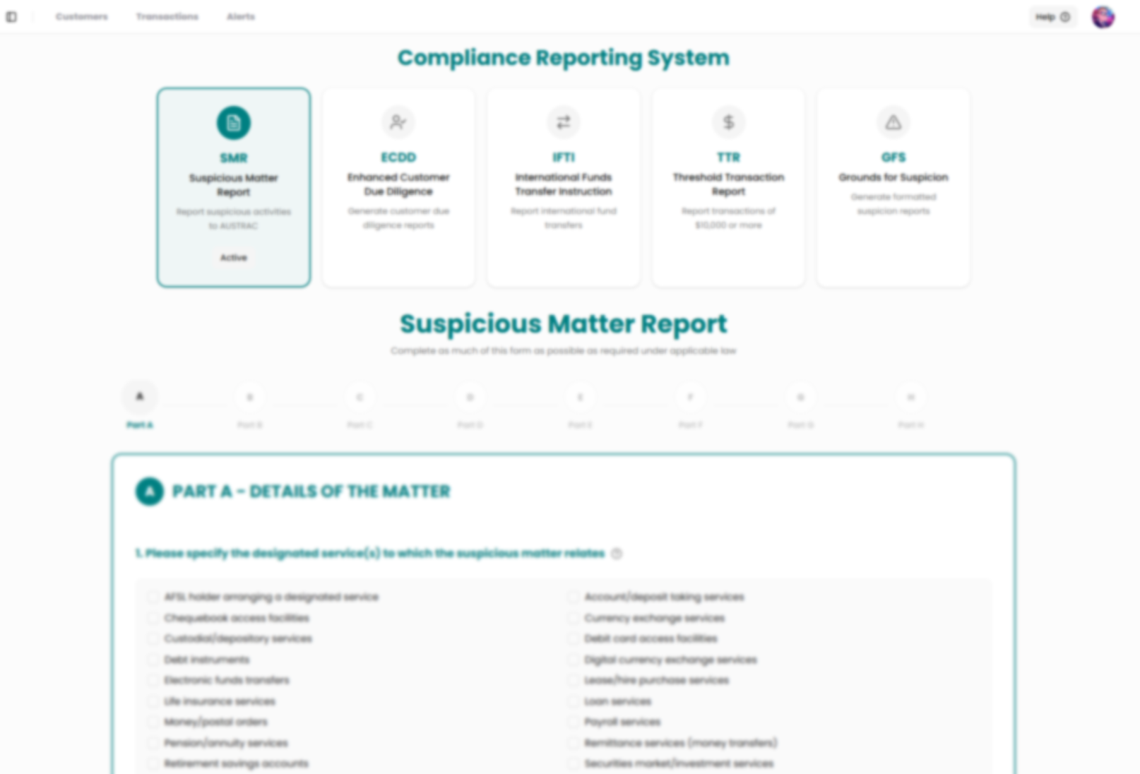 Compliance Reporting
